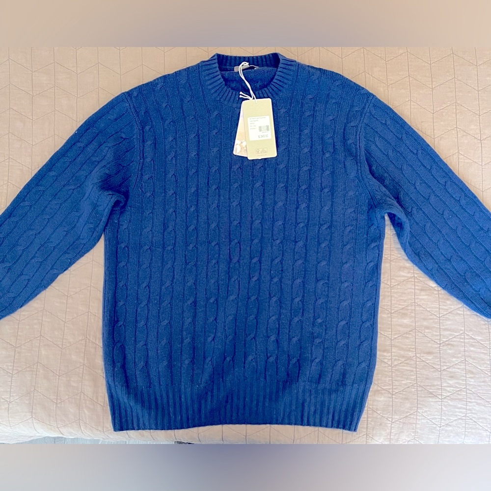 N. Peal London Thames Cable Knit Cashmere Sweater